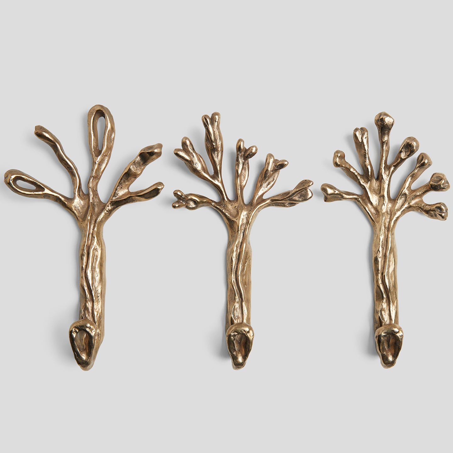 Sylva Hooks Set of 3 in Bronze