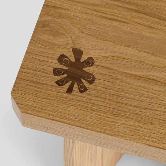 The Cowrie Side Table in Oak
