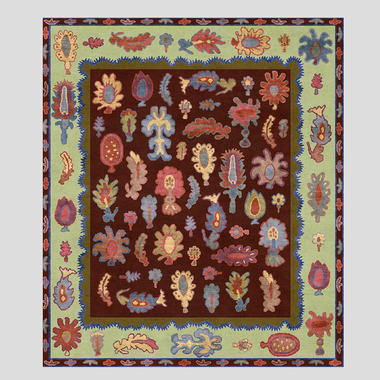 The Gem Rug Hand Knotted
