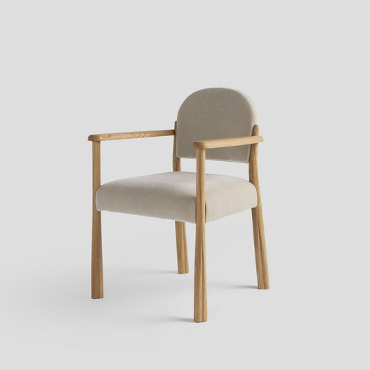 The Kudu Carver Dining Chair in Natural Oak