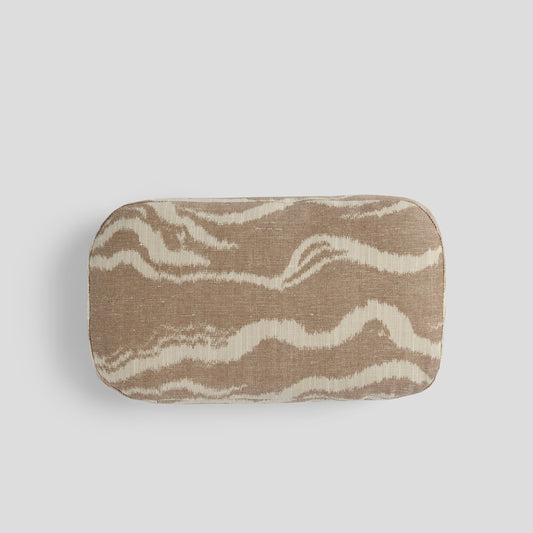 The Small Rounded Box Cushion In Odessa Ember