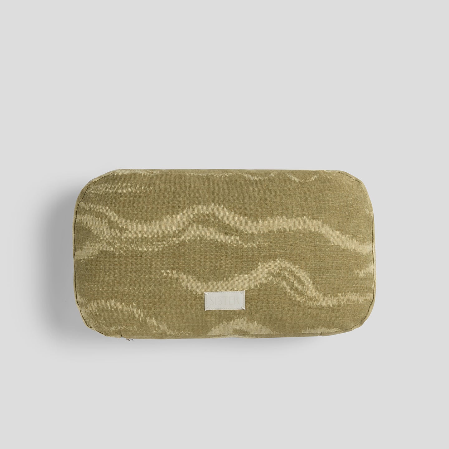 The Small Rounded Box Cushion In Odessa Savanna