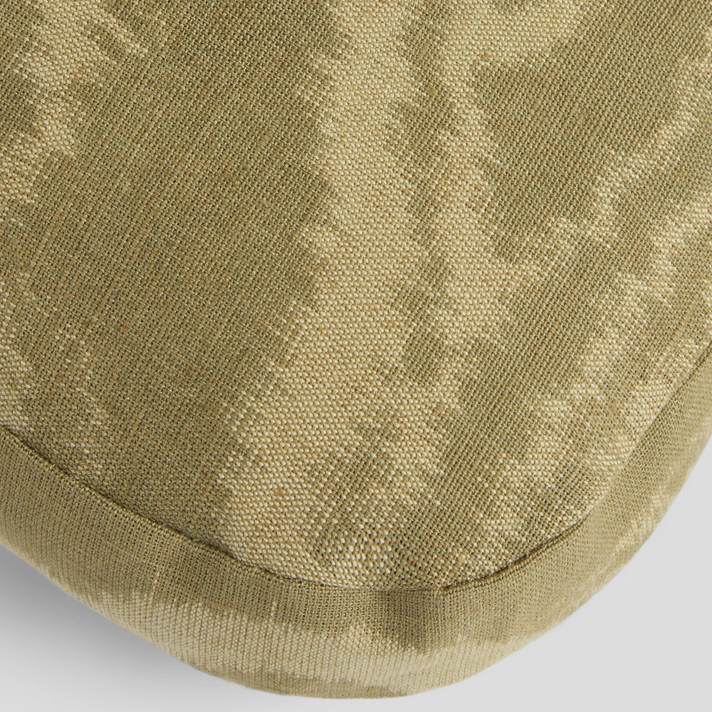 The Small Rounded Box Cushion In Odessa Savanna