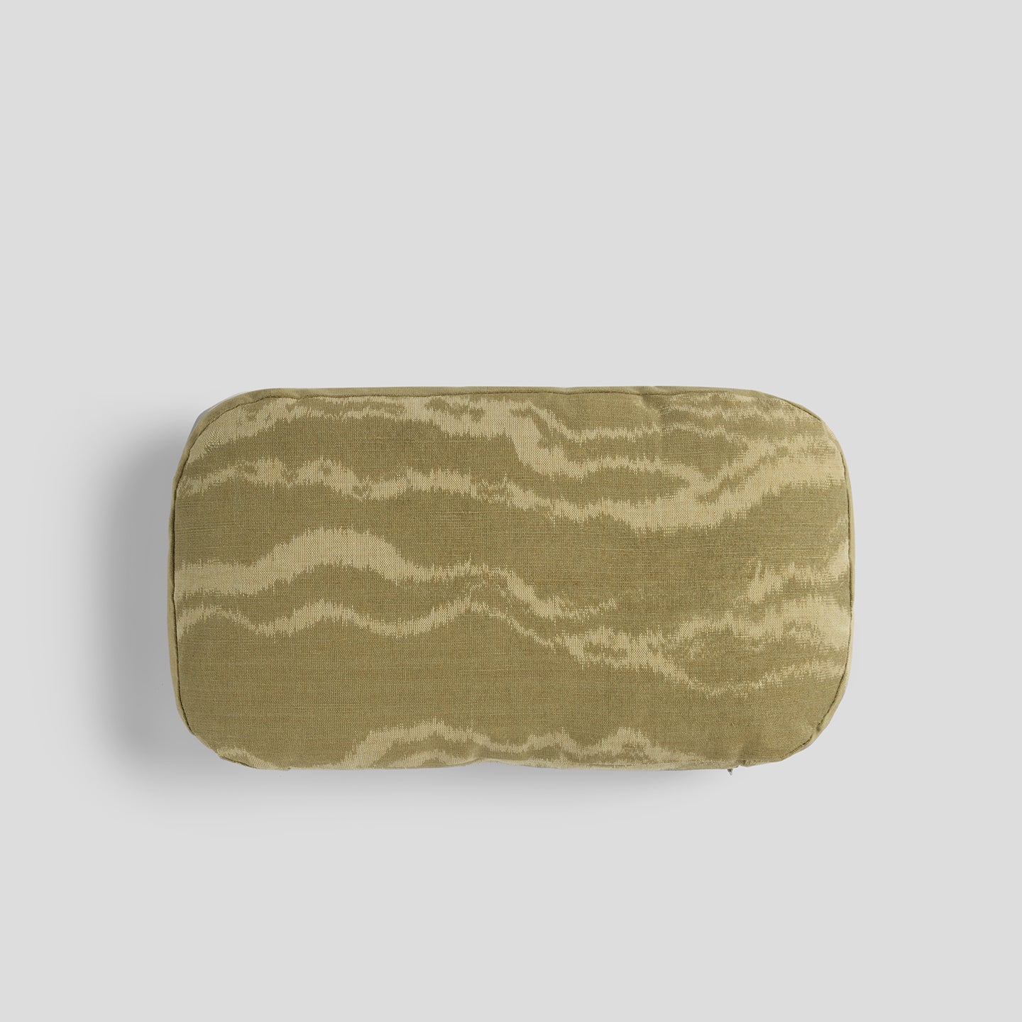 The Small Rounded Box Cushion In Odessa Savanna