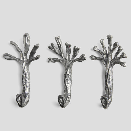Sylva Hooks Set of 3 in Aluminium