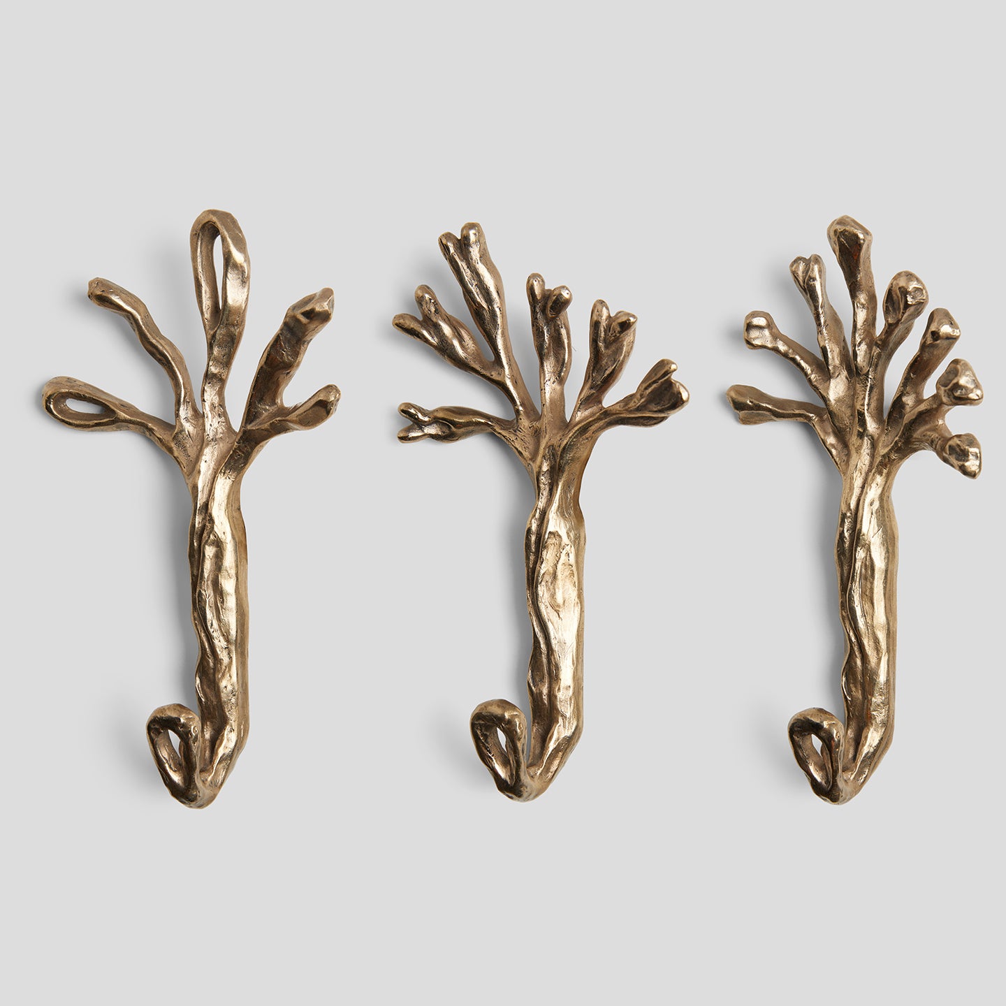 Sylva Hooks Set of 3 in Bronze
